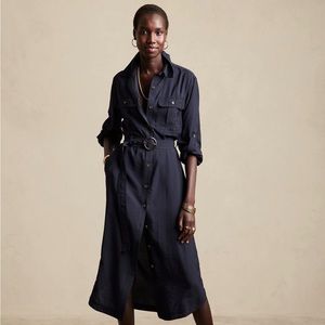 Banana Republic Factory Utility Maxi Shirt Dress